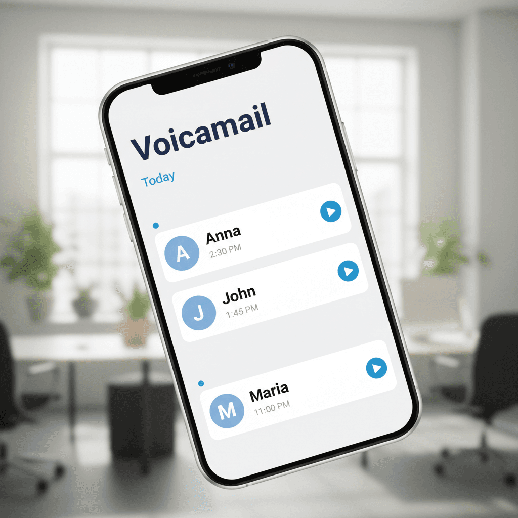 Voicemail transcription and management on a mobile device