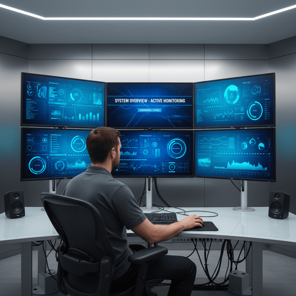 System monitoring and maintenance dashboard