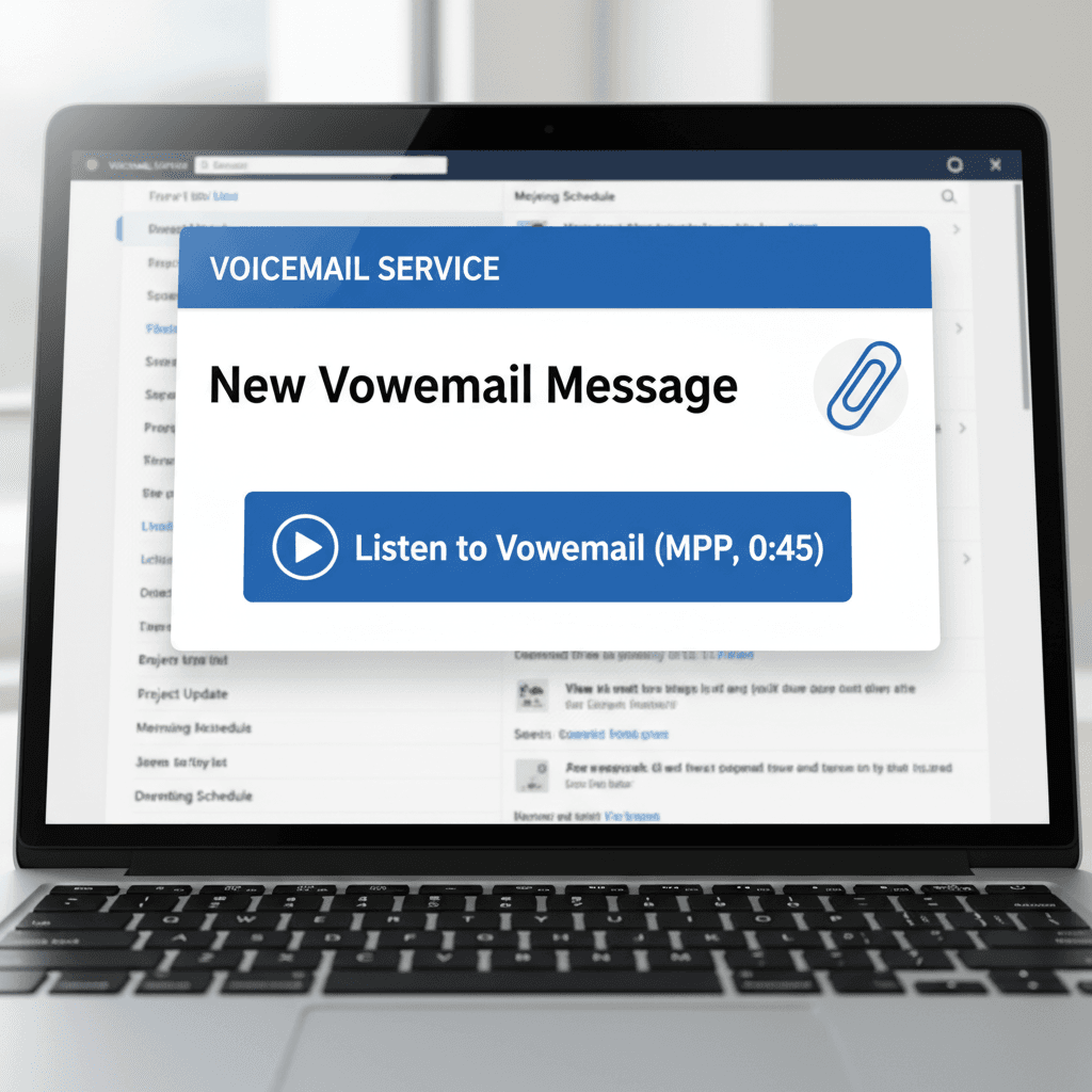 Voicemail to email