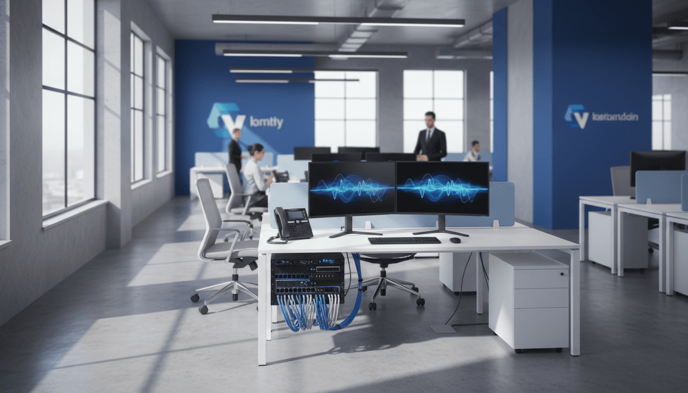 Modern Toronto office space showcasing business phone systems and professional telecom infrastructure