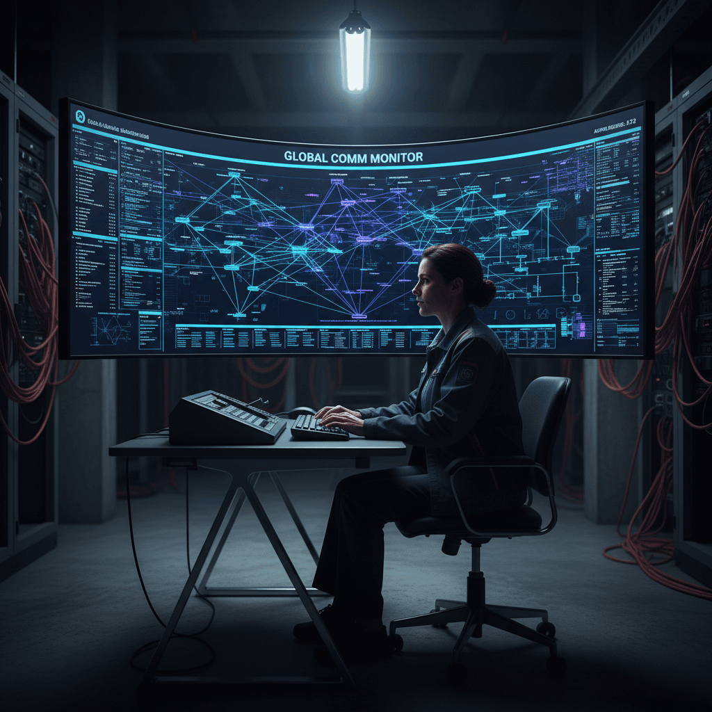 Call routing system management on display monitor