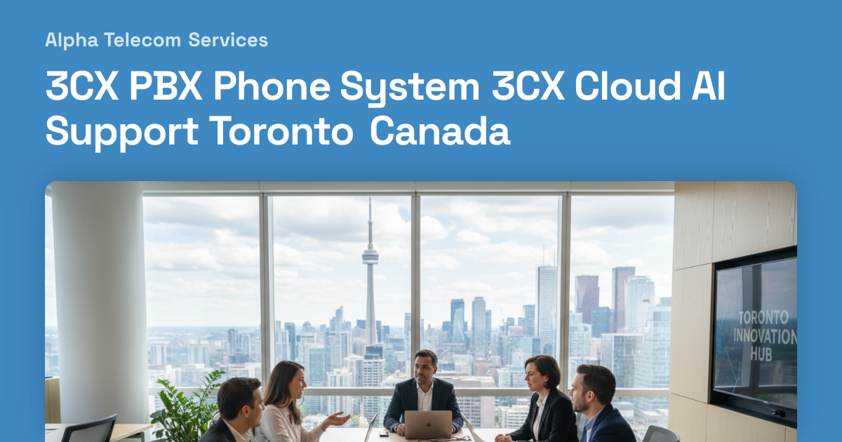 3CX PBX Phone System 3CX Cloud AI Support Toronto Canada